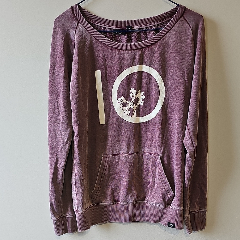 Tentree Small Purple Front Pocket Sweatshirt